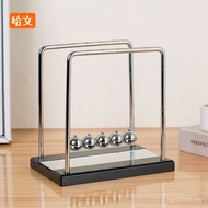 Creative Pool Big Wood Metal Ball Machine High-End Perpetual Motion Instrument Model Decoration Bump