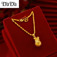 Emas 916 Gold Necklace Lucky Money Bag Gold Short Necklace Female Wealth Lucky Bag Pendant Birthday
