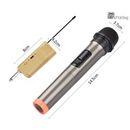 Handheld Wireless Microphone VHF Dynamic Mic with Portable Mini Receiver 6.35mm Plug Compatible with Speaker Karaoke System Home Theater System Amplifier Sound Card Mixer for Kara