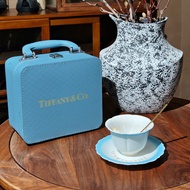 T Home Coffee Cup Gradient Blue Plate Dessert Plate Salad Plate Fruit Plate Coffee Cup Saucer