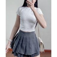 Babytee T-shirt with short round neck bow - Retrostyle - Bbt162_P4K9