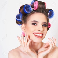 YK StickyRoll rambut D 4.8cm - contents 6 pcs hair roller curler heatless curler
