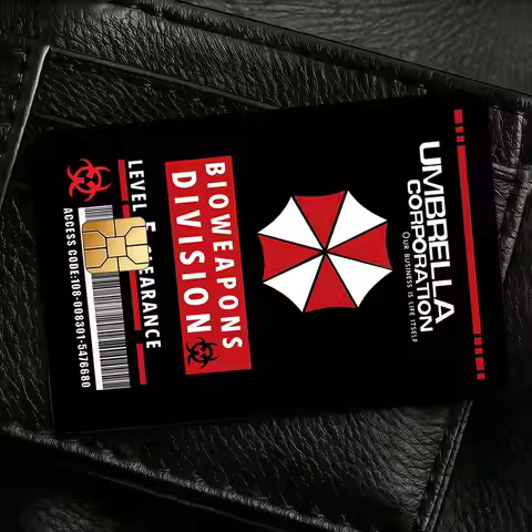 Game R-ResidentS E-EvilS UmbrellaS Credit Skin Cover Card Stickers 4PCS Film Bus Pass Front Decorati