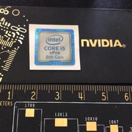 Sticker Sticker intel Core i5 VPRO 8th Gen ori