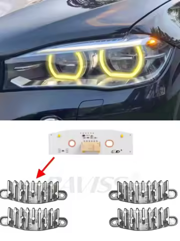 BAVISS Yellow Red blue DRL Angel Eye Daytime Runnning Light for BMWX5 F15 X5M F85 X6 F16 X6M 2014-20