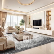 BESCOKE ABSTRACT Premium Jumbo Carpet 300x400 cm Thick Fur Carpet Living Room Floor Carpet Aesthetic