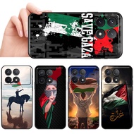Soft black phone case for Xiaomi Redmi K70 K70 Pro SX39 Palestine refueling casing Anti fall protect