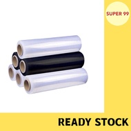 (2kg) Stretch Film Clear Black / Shrink Wrap Plastic Wrapping Clear Transparent