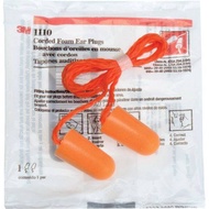 3M Disposable Earplugs Soft Sponge Foam (Corded with String) Anti Noise Ear Protection Orange Neon11