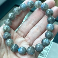 拉長石手珠10mm 藍光拉長石閃光石手珠 療癒功效 附收藏錦盒 – 13