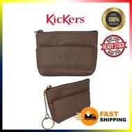 KICKERS ORIGINAL GENUINE LEATHER COIN PURSE WALLET MEN WOMEN DOMPET BEG DUIT WALLET KULIT ASLI BRAND