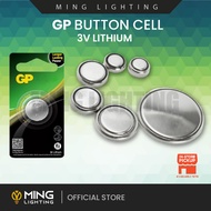 GP Lithium Battery Button Coin CR1220/1616/1620/1632/2016/2025/2032/2430/2450/A76 Bateri Kereta Remo