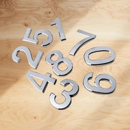 5cm Electroplating Number Three-Dimensional Number 7cm House Number Number Marking Self-Ad