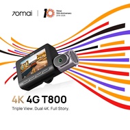 70mai T800 Dash Cam 4K UHD 5G WiFi Night Owl Night Vision 24H Parking Monitor Smart
