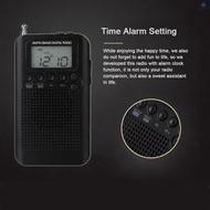 Lighthome HRD-104 便攜式 AM  FM 立體聲收音機口袋 2 波段數字調諧收音機迷妳接收器戶外