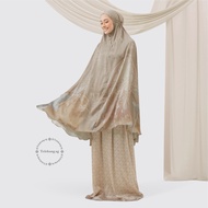 TELEKUNG.SG | Premium Satin Silk Telekung Travel with Gift Box Hampers | Sarah - Seri