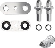 551121 Transmission Cooler Line Adapter Plate with Gasket 6AN Fittings Compatible with 6L80E 6L90E 8