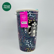 Starbucks+vera Bradley Tumbler Cup 12oz. Ceramic Double Wall