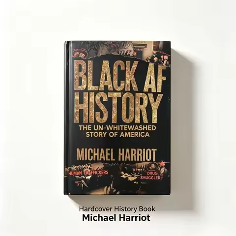 Black AF History Hardcover Book The Un‑Whitewashed Story of America by Michael Harriot History Readi