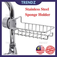 Kitchen Stainless Steel Sponge Holder Sink Kitchen Sink Rack Kitchen Faucet Holder Dapur Keran Pemegang Span Keluli Tahan Karat