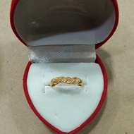 Mining ring 1 gram light gold