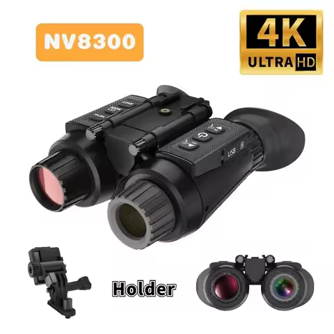 NV8300 Night Vision Binoculars 8X Digital Zoom 3D Built-in Dual Screen 1.4'' 4K UHD 36MP 3D Professi