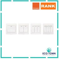 Rank Pesaro Series Switch 1 Gang to 4 Gang