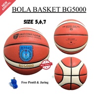 Basketball BG 5000 Indoor Outdoor Free Valve and Basketball Net BG5000 Size 5 6 7