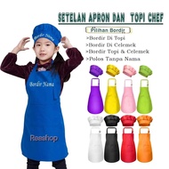 Apron Set Custom Name Embroidered Apron & Chef Hat