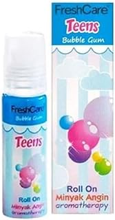 FreshCare Teens Bubble Gum (Pack Of 5) Aromatherapy Roll On Ointment/Medicated Oil/Minyak Angin
