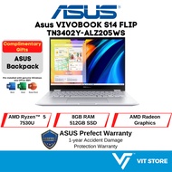 ASUS VIVOBOOK S14 FLIP TN3402Y-ALZ205WS / TN3402Y-ALZ215WS Laptop AMD Ryzen 5 7530U 8GB 512GB SSD 14