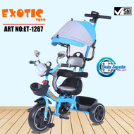 Sepeda anak balita roda tiga EXOTIC ET - 1267  1262  1268 1269 Musik Lampu Baby Stroller roda 3