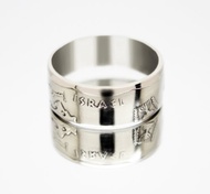 以色列硬幣戒指 5 里拉琴 1978-1979 男士硬幣戒指 女士硬幣戒指