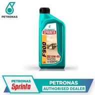 PETRONAS Sprinta 4T F900 10W-50 1.2L Fully Synthetic Engine Oil - Minyak Hitam API SN JASO MA2