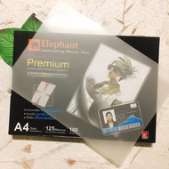 Plastic Laminator Elephant A4 And A3 Laminating Film premium Version (125 Micron).