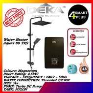 DEKA INSTANT WATER HEATER DC PUMP 4.5KW WITH RAIN SHOWER AQUAS 88 TRS