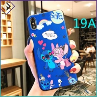 การ์ตูน Stitch ปลอก OPPO A3s A12 A15s A16 A37 A57 2022 A71โทรศัพท์ OPPO A5 2020 A9 2020 A16s A39โทรศัพท์ OPPO A53 A54 A59 A83 A93 A94กรณีซิลิโคนแต่งหน้ากระจกผู้ถือ Lanyard