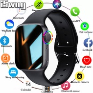 ISwag ของแท้ 100% Smart watch X6 นาฬิกาสมาร์ทวอช หน้าจอสัมผัส กันน้ำ นาฬิกาดิจิตอลข้อมือ สายเรซิ่นดำ บลูทูธโทร นาฬิกาสมาร์ทวอทช์ผู้ชาย สำหรับ oppo huawei samsung