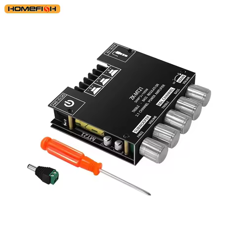 ZK-MT21 2.1 Subwoofer Amplifier Board 50W*2 +100W Power Audio Stereo Amplifier Channel Bluetooth 5.0