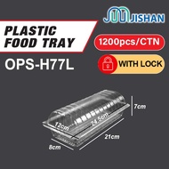 [CTN] 1H/2H/3H/H3/GK1 OPS Tray / Plastic Food Bakery Kuih Container NO LOCK / Clear Food Box / Bekas