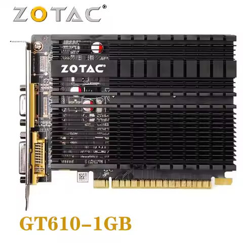 ZOTAC Video Card GeForce GT 610 1GB 64Bit GDDR3 Graphics Cards GPU Map For NVIDIA Original GT610 1GD
