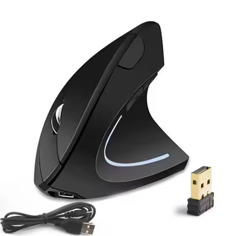 Ergonomic Vertical Mouse 2.4G Wireless Right Left Hand Computer Gaming Mice 6D USB Optical Mouse Gam