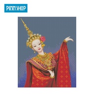 PINN SHOP ชุดปักครอสติช นกระบอกไทย TP-03
