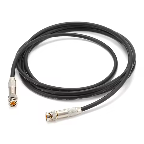 1-20m BNC 3G Q9 HD-SDI Audiophile Video Cable Connector Coaxial 24k Gold Plug 75 Ohm 5 Solder For Ca