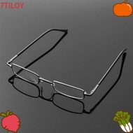 7TILOYSHOP Reading Glasses, Metal Eye Protection Square Eyeglasses, Elegant Ultralight Optical Spect