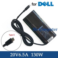 Dell 130W 20V 6.5A USB Type C Power Charger Adapter For DELL DA130PM170 XPS15 9575 9500 9700 Ac Lapt