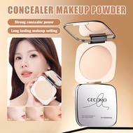 Gawqpdg แป้งกด, GECOMO, น้ำหนักเบา, แป้งน้ำผึ้งด้าน, ควบคุมความมัน, กันน้ำ, ติดทนนาน, ไม่เป็นขุย, เห