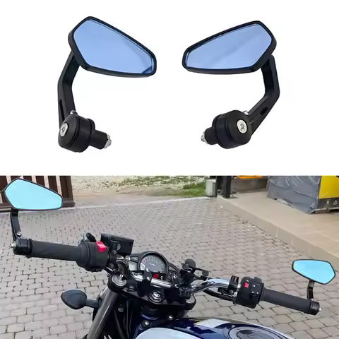 7/8'' 22mm Handlebar End Mirror Motorcycle Aluminum Alloy Rearview Mirror For Honda CB1000R CB500X C