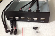 USB 3.0 Front Panel PCI-E Adapter 5.25 Drive Bay Bracket with Switch