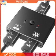 4K/8K 60Hz HDMI-Compatible Switcher Splitter Bi-Direction 1x2/2x1 Switcher
